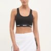 SS25-BID11Z-99X_F1.jpg DKNY Αθλητικό Μπουστάκι Μέτριας Στήριξης Quick Dry με Αφαιρούμενες Cups