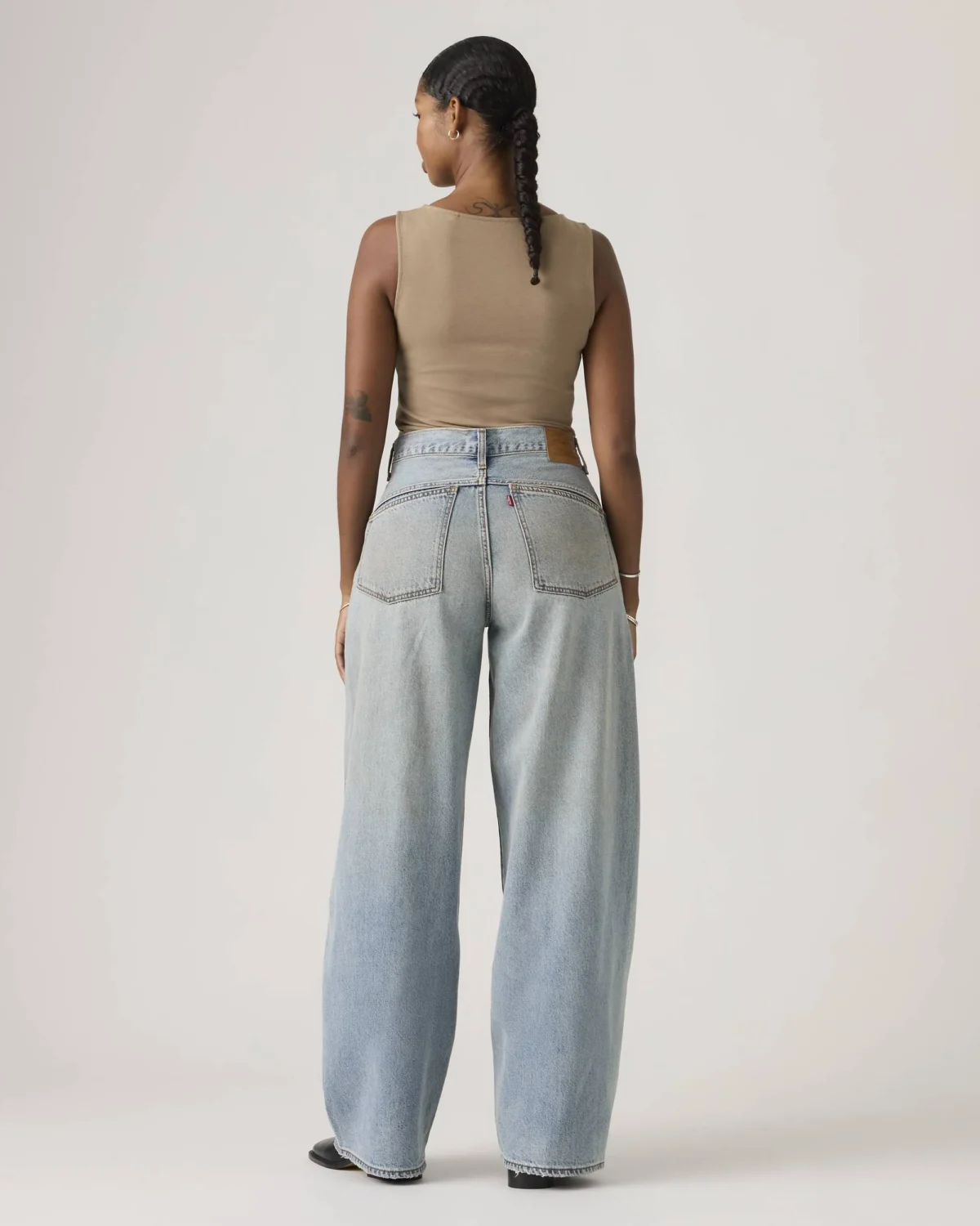 Levi’s Super Baggy Barrel Γυναικείο Τζιν Loose Fit Mid Rise Barrel Leg