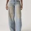Levi’s Super Baggy Barrel Γυναικείο Τζιν Loose Fit Mid Rise Barrel Leg
