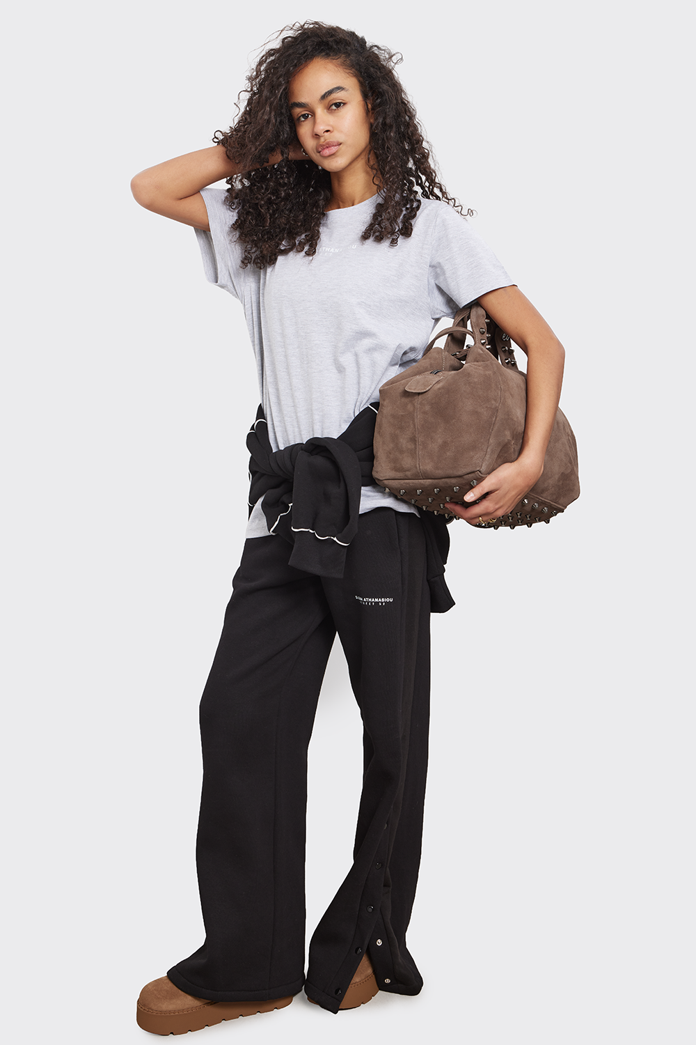 blwh-TOP-2.png Elena Athanasiou City Lady Essential Flared Pants Γυναικείο Παντελόνι Καμπάνα Regular Fit