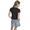 dkny-dj6t1740-short-sleeve-t-shirt (3) DKNY T Shirt Γυναικείο Regular Fit με Print και Στρας από Βαμβάκι
