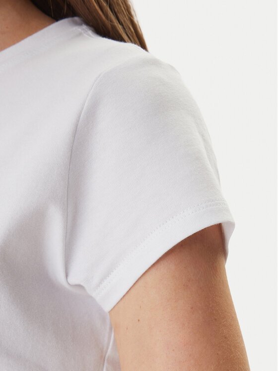 dkny-t-shirt-dj6t1740-leuko-regular-fit-0000306078222 (2) DKNY T Shirt Γυναικείο Regular Fit με Print και Στρας από Βαμβάκι