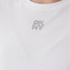dkny-t-shirt-dj6t1740-leuko-regular-fit-0000306078222 (4) DKNY T Shirt Γυναικείο Regular Fit με Print και Στρας από Βαμβάκι