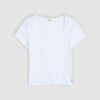 levi-womens-essential-square-neck-tee_003PU0000_5_CL_FV_2291e2a9-d1ab-4024-a06b-774fa226e856_860x945_crop_center.progressive.jpg Levi’s Γυναικείο T Shirt Essential Square Neck Tee Slim Fit Rib Knit