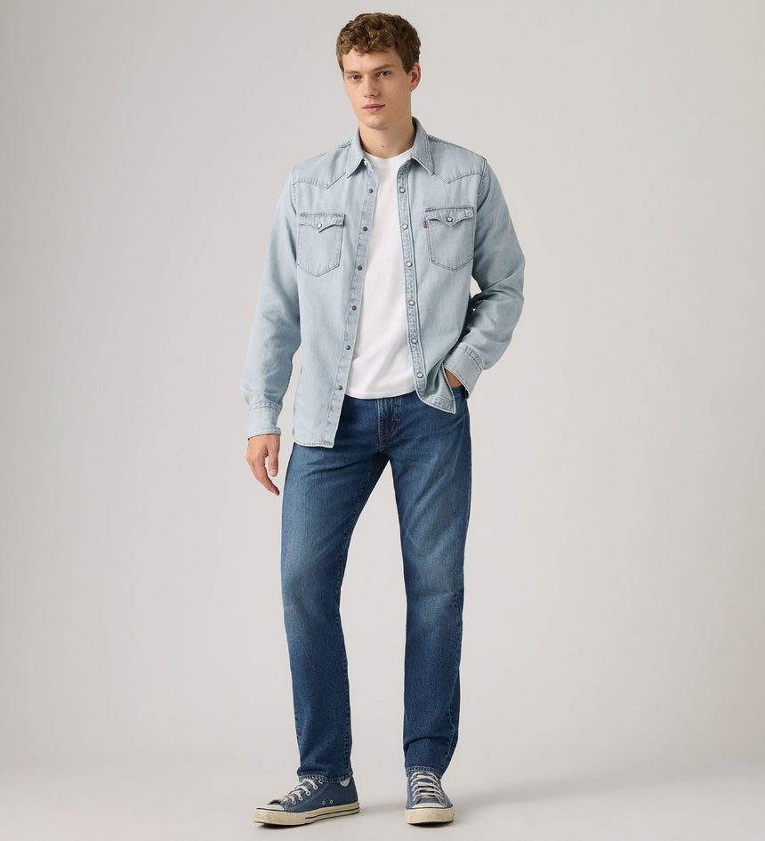 Levi’s 502 Taper Ανδρικό Τζιν Regular Taper Με Άνετη Εφαρμογή Και Stretch