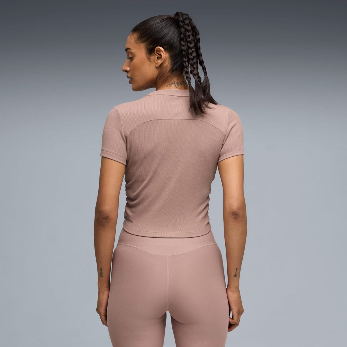 PUMA Γυναικείο T-Shirt CLOUDSPUN Ribbed Slim Training με Μαλακό Rib Ύφασμα