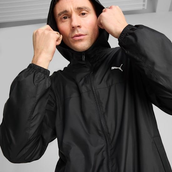 PUMA Ανδρικό Αντιανεμικό Essentials Regular Windbreaker με Κουκούλα και Φερμουάρ