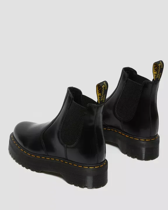 Dr. Martens Unisex Chelsea Μποτάκια 2976 Quad Smooth Leather Platform