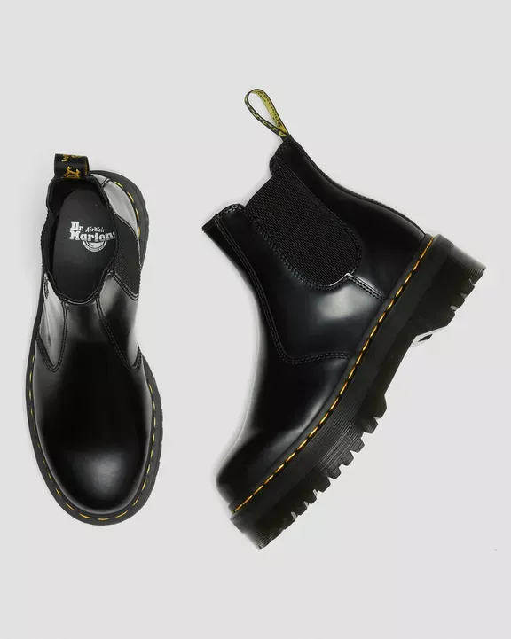Dr. Martens Unisex Chelsea Μποτάκια 2976 Quad Smooth Leather Platform