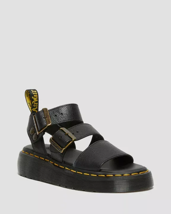 25720001 (9) Dr. Martens Γυναικεία Σανδάλια Gryphon Quad Leather Platform