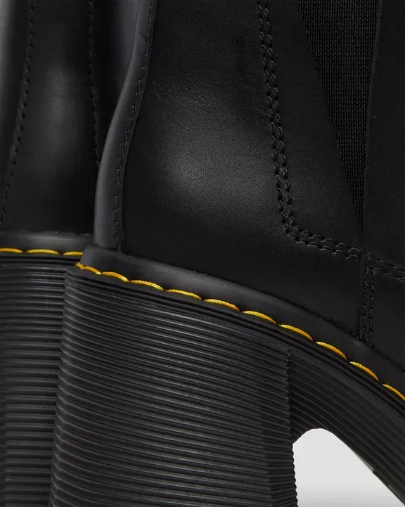 26440001 (2) Dr. Martens Γυναικεία Chelsea Μποτάκια Spence Leather Flared Heel