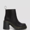 26440001 (3) Dr. Martens Γυναικεία Chelsea Μποτάκια Spence Leather Flared Heel