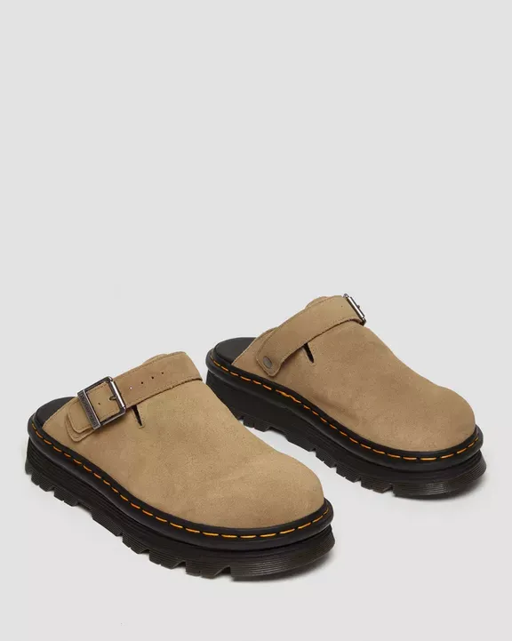 Dr. Martens Γυναικεία Mules Zebzag Suede Slingback Platform