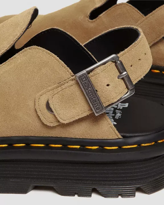 Dr. Martens Γυναικεία Mules Zebzag Suede Slingback Platform