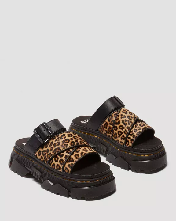 41110200 (4) Dr. Martens Γυναικεία Slides Mattison Leopard