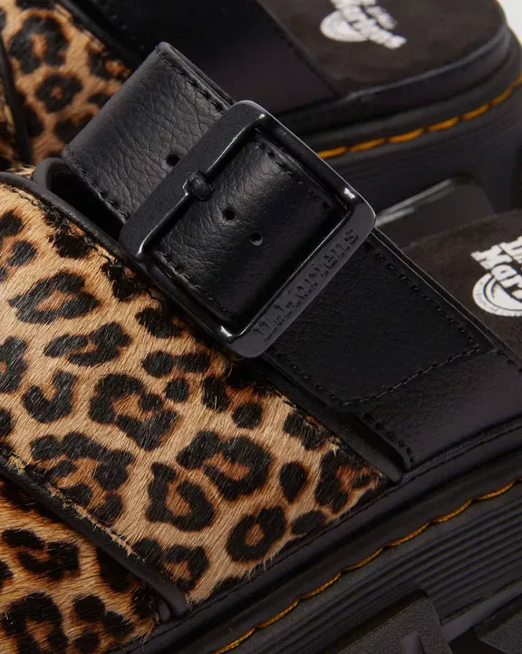 41110200 (8) Dr. Martens Γυναικεία Slides Mattison Leopard