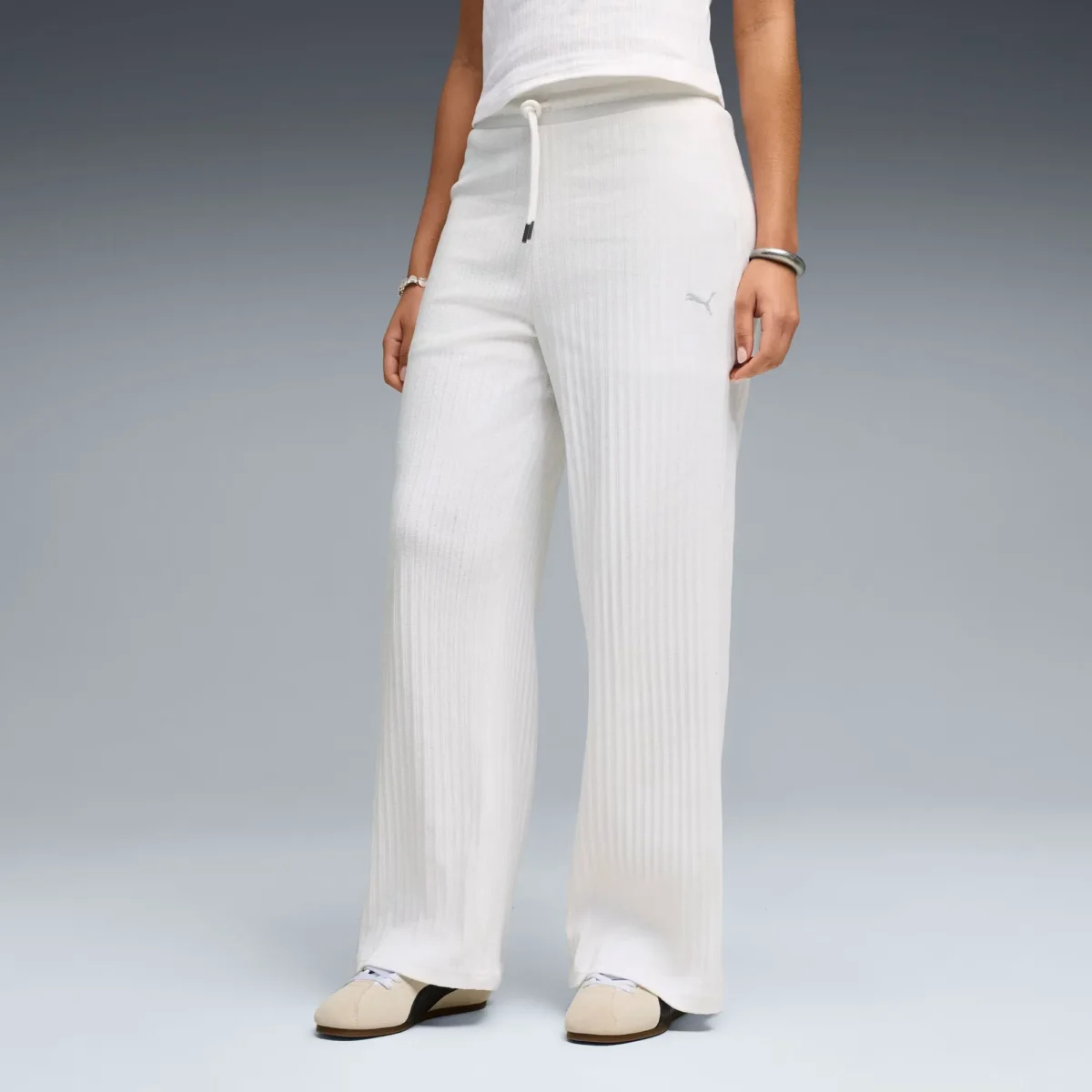 HER-High-Waist-Wide-Leg-Pants-Women (4) Puma Γυναικείο Παντελόνι HER High Waist Wide Leg