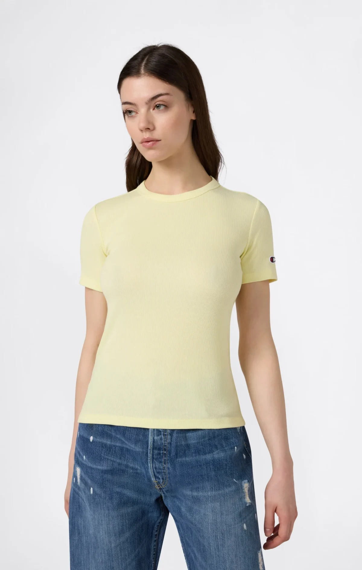 CHPEU_118766_YS165_Full_Crop Champion Γυναικείο T-Shirt Κοντομάνικο