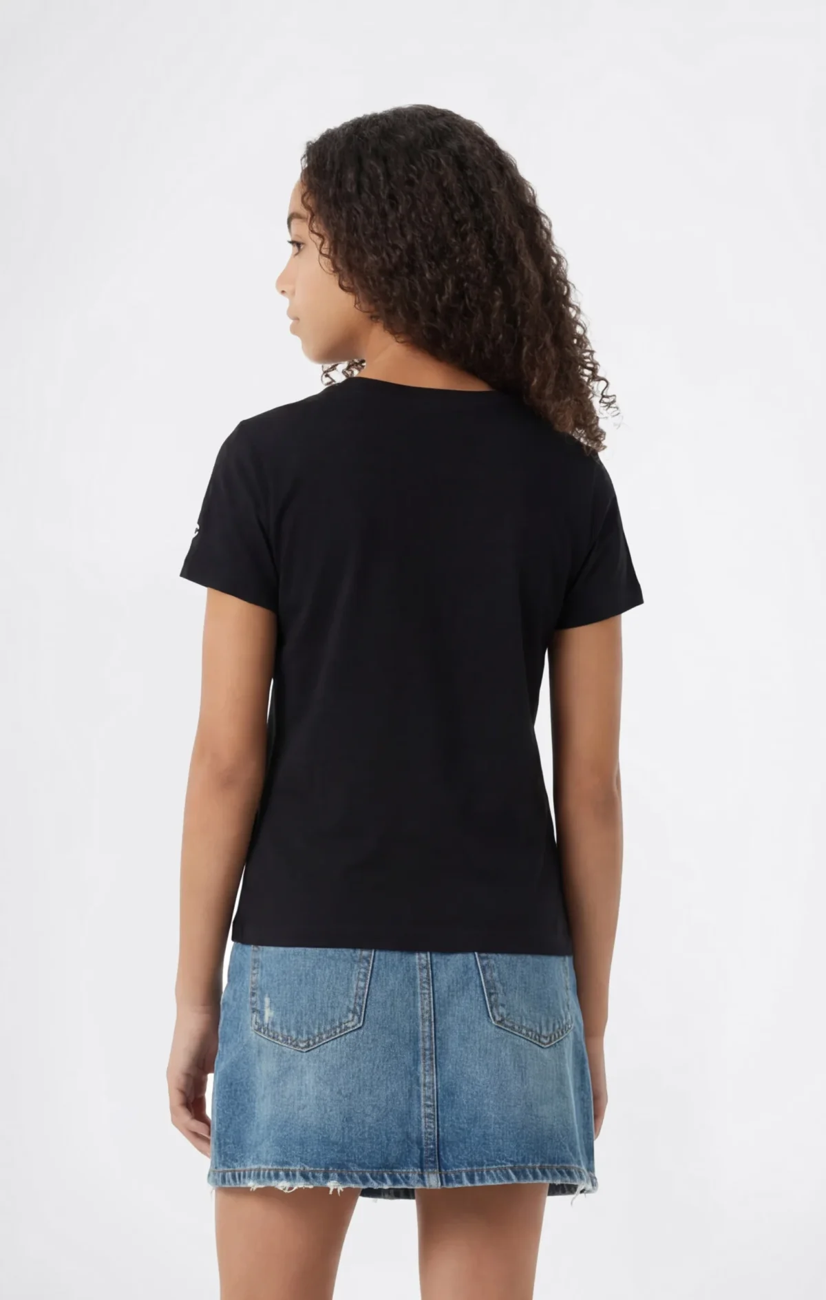 CHPEU_405387_KK002_Full_Back_fffc0fce-6d72-42ae-b0af-0d6ca86aef98 Champion Παιδικό T-Shirt Κοντομάνικο Μαύρο