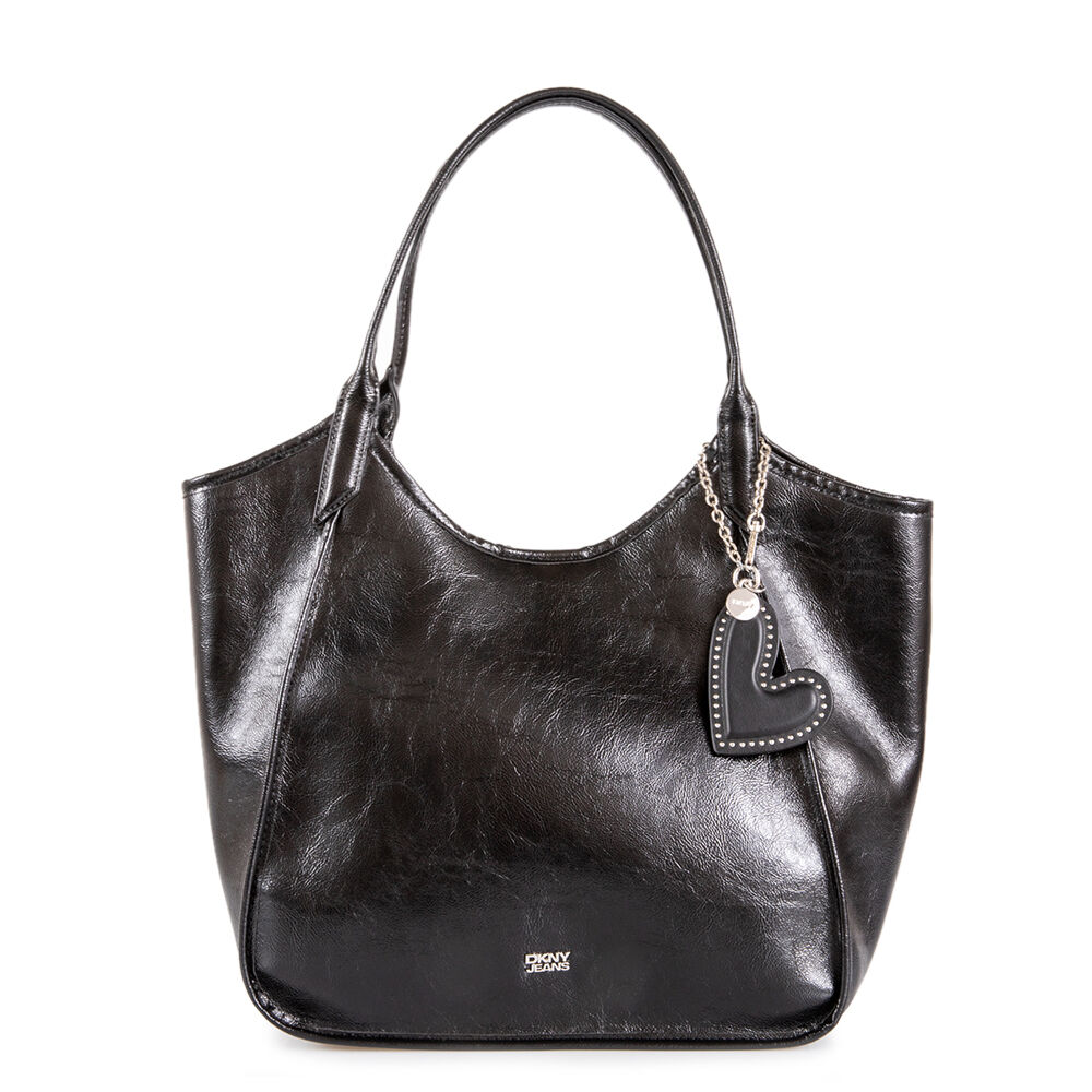 166232 DKNY Γυναικείο Τσάντα Tote MARI TOTE Μαύρο/Ασημί