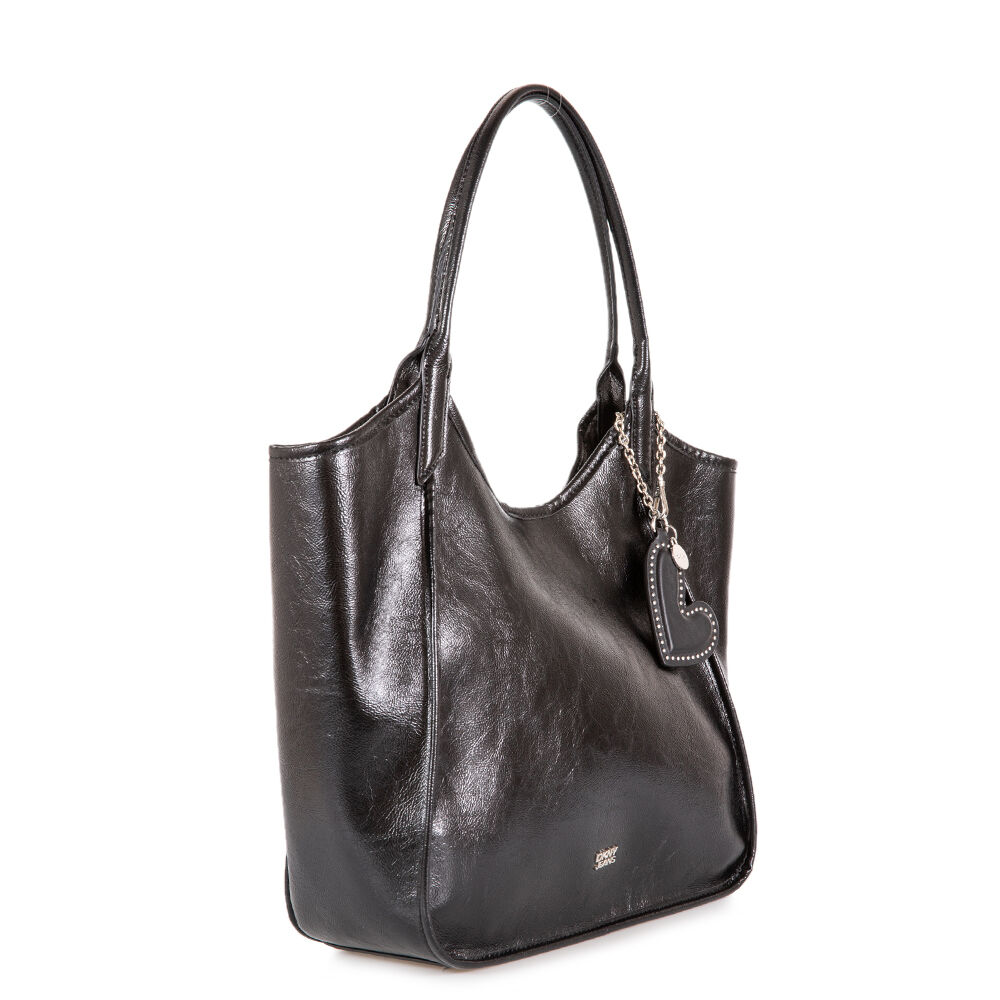 166233 DKNY Γυναικείο Τσάντα Tote MARI TOTE Μαύρο/Ασημί