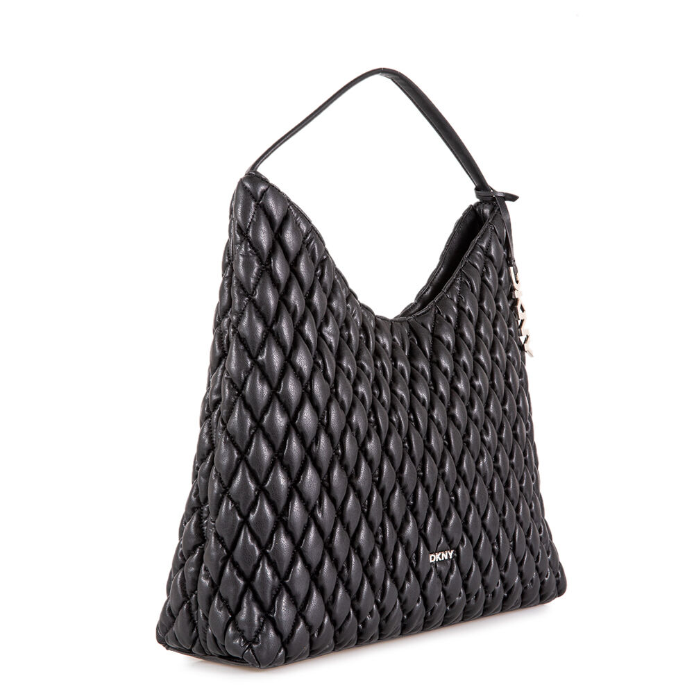 DKNY Γυναικεία Τσάντα Hobo PAULA HOBOS Μαύρο/Ασημί