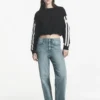 1_DP6T1869_BLK_F DKNY Γυναικείο Φούτερ Μαύρο