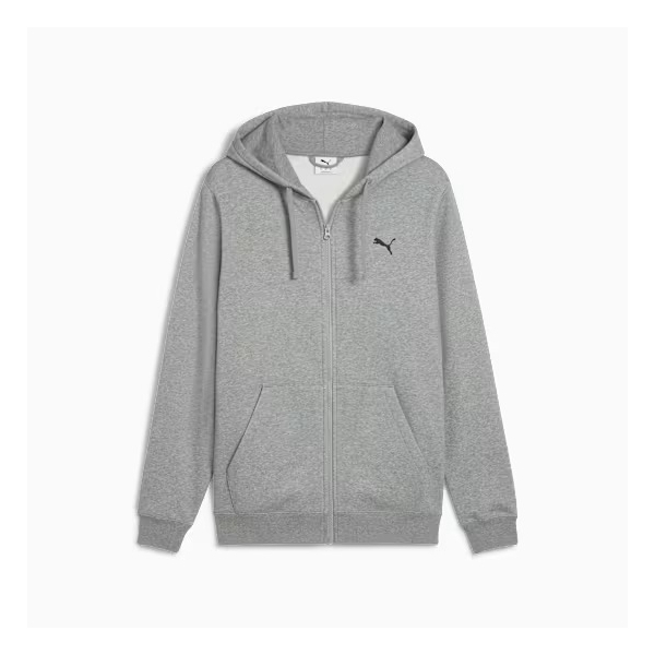 PUMA Ανδρικό Ζακέτα ESS Small Logo Full-Zip Hoodie FL Γκρι