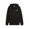 PUMA Ανδρική Ζακέτα ESS Small No. 1 Logo Full-Zip Hoodie FL Μαύρη