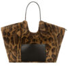 DKNY PAULA TOTE HANDBAG LEOPARD LARGE