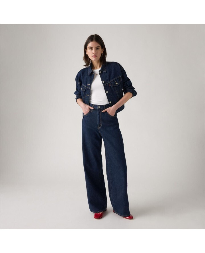 20251208103734_d236dbde Levi's Γυναικείο Τζιν Παντελόνι CINCH BAGGY DARK INDIGO