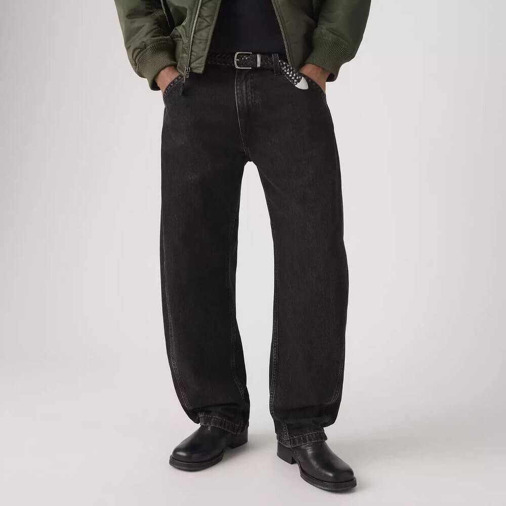 Levi's Ανδρικό Τζιν Παντελόνι LOOSE BARREL BLACKS Μαύρο