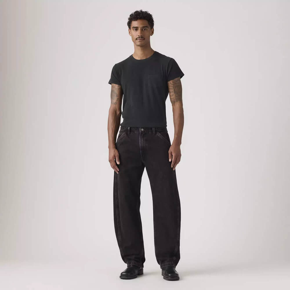 Levi's Ανδρικό Τζιν Παντελόνι LOOSE BARREL BLACKS Μαύρο