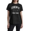 20260401154417_dkny_logo_gynaikeia_mplouza_vamvakeri_kontomaniki_blk_dp6t1580_blk DKNY Γυναικείο T-Shirt Κοντομάνικο Μαύρο