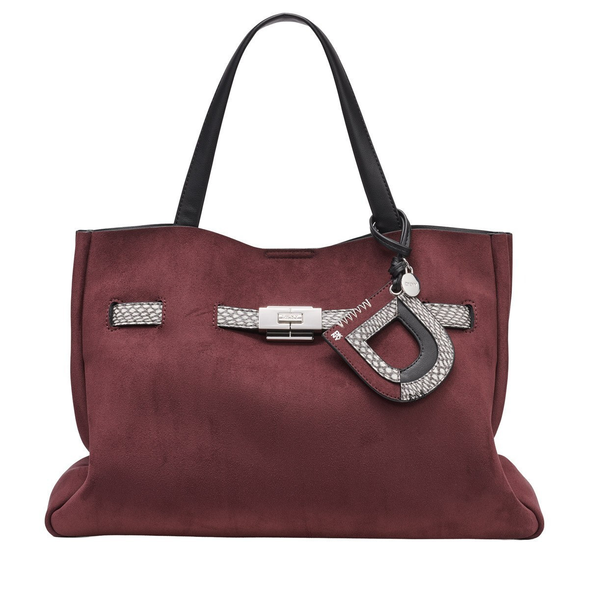 DKNY Γυναικεία Τσάντα Satchel BRYAR SATCHELS Αμυγδαλί