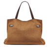 DKNY Γυναικεία Τσάντα Satchel BRYAR SATCHELS Αμυγδαλί