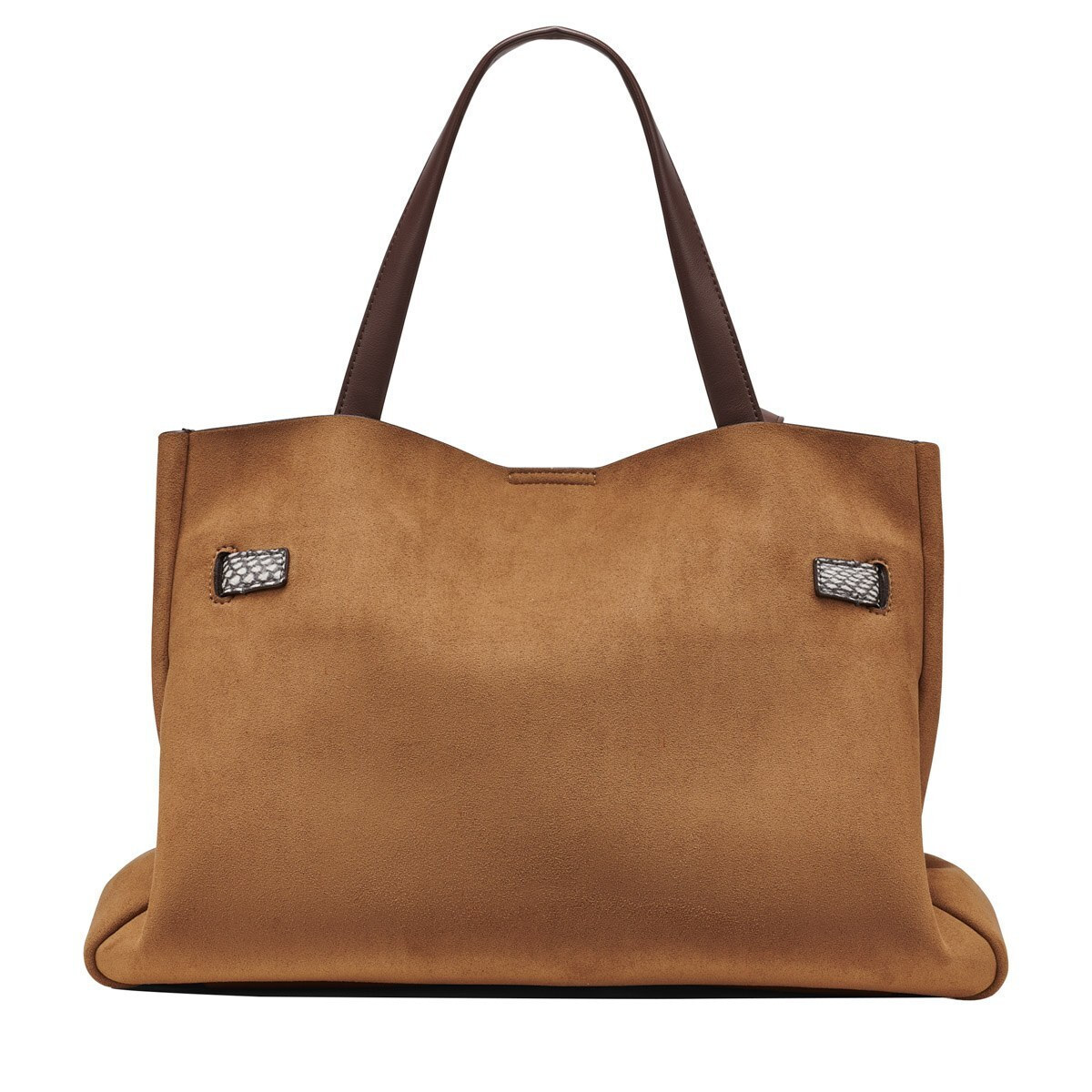 DKNY Γυναικεία Τσάντα Satchel BRYAR SATCHELS Αμυγδαλί