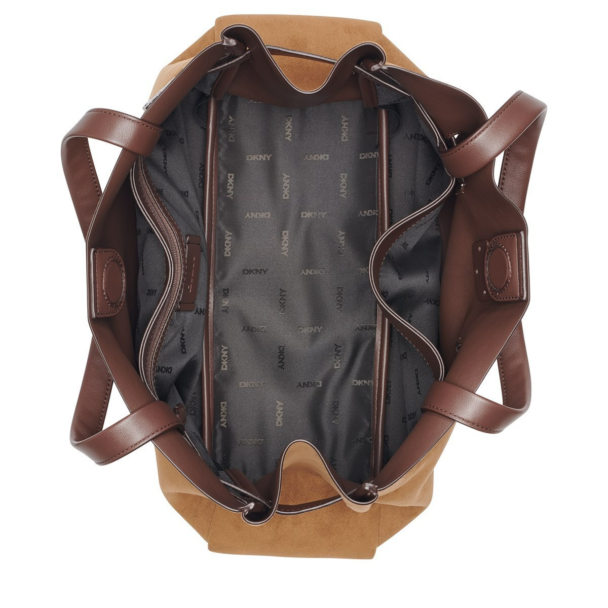 DKNY Γυναικεία Τσάντα Satchel BRYAR SATCHELS Αμυγδαλί
