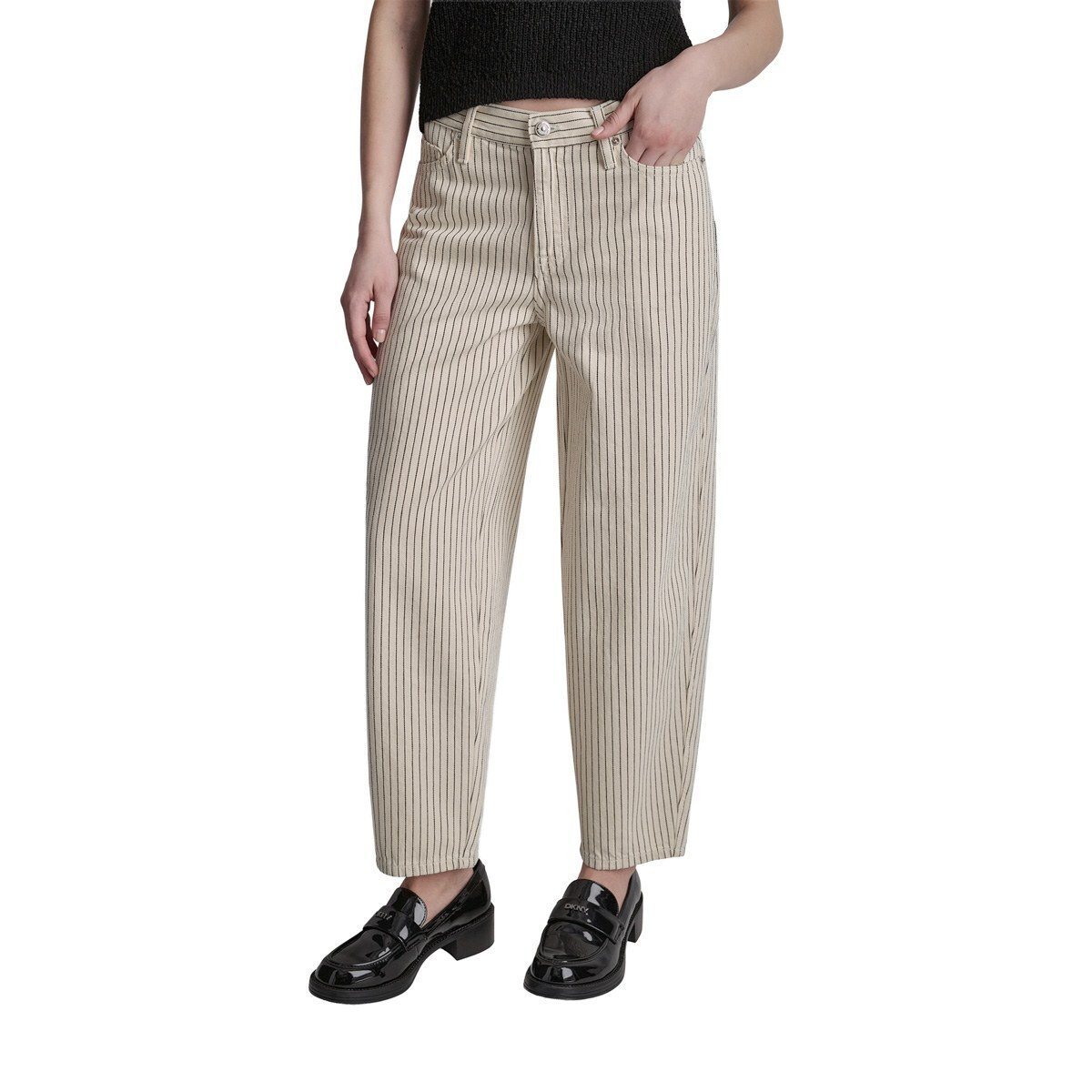 DKNY Γυναικείο Παντελόνι Ριγέ