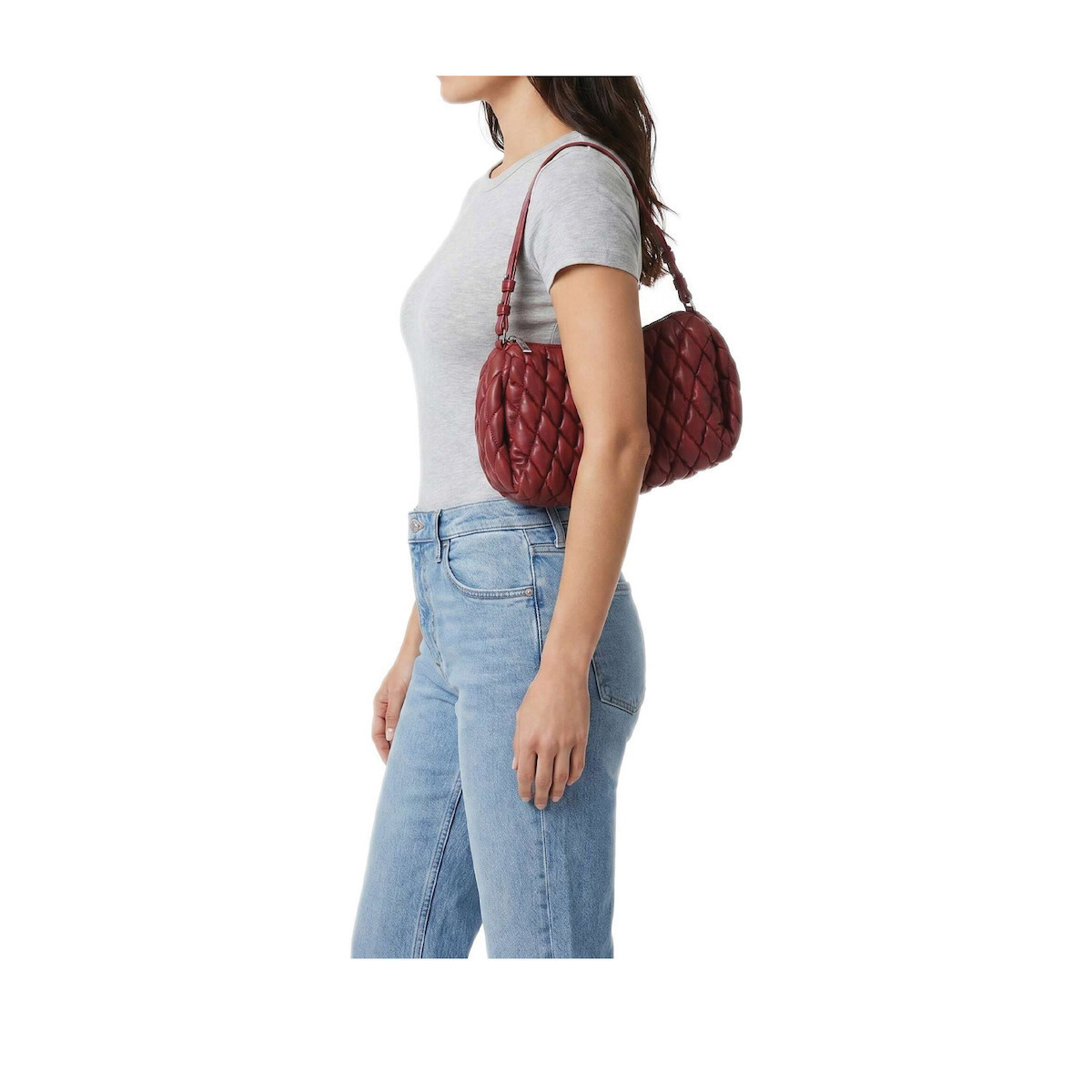 DKNY Γυναικεία Τσάντα Ώμου REMY SHOULDER BAG Κόκκινο