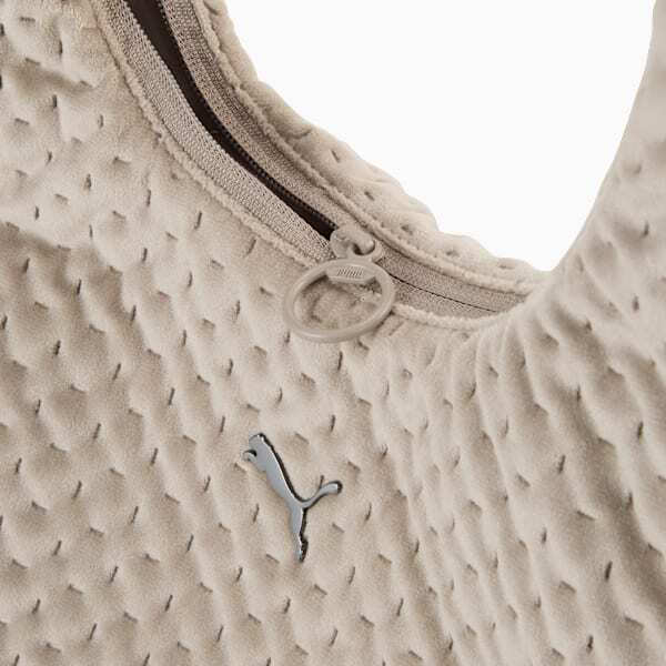 PUMA Γυναικεία Τσάντα Ώμου UP Velvet Large Prism Bag Γκρι