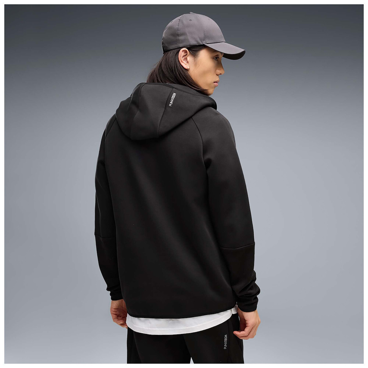 20260716134527_b8445df1 PUMA Ανδρική Ζακέτα PUMATECH Slim Elevated Full-Zip Hoodie DK Μαύρο