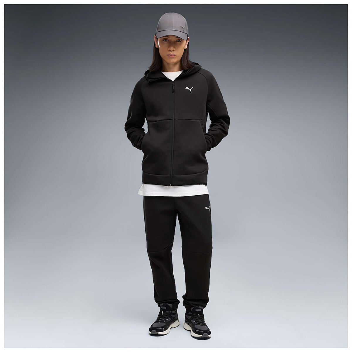 20260716134533_a983d036 PUMA Ανδρική Ζακέτα PUMATECH Slim Elevated Full-Zip Hoodie DK Μαύρο