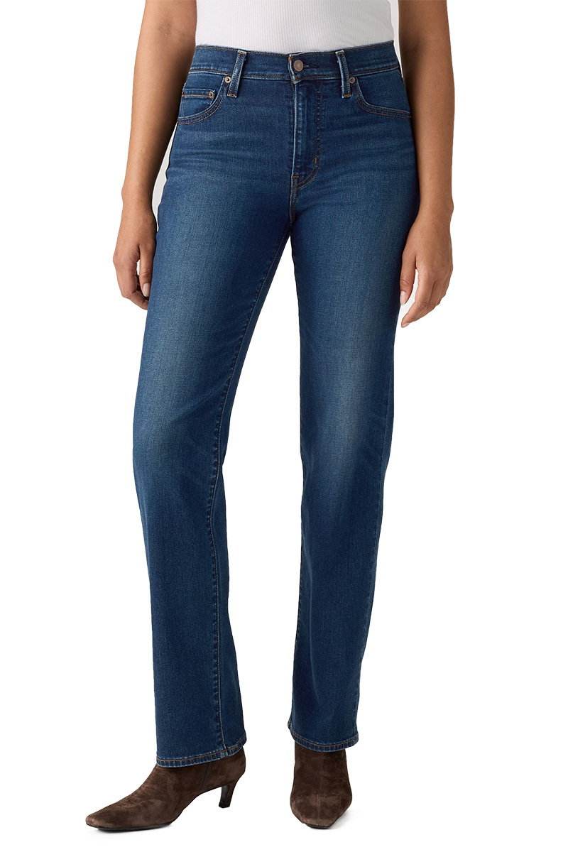 Levi's Γυναικείο Τζιν Παντελόνι 723 HIGH RISE STRAIGHT DARK INDIGO Σκούρο Μπλε