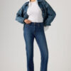 Levi's Γυναικείο Τζιν Παντελόνι 723 HIGH RISE STRAIGHT DARK INDIGO Σκούρο Μπλε