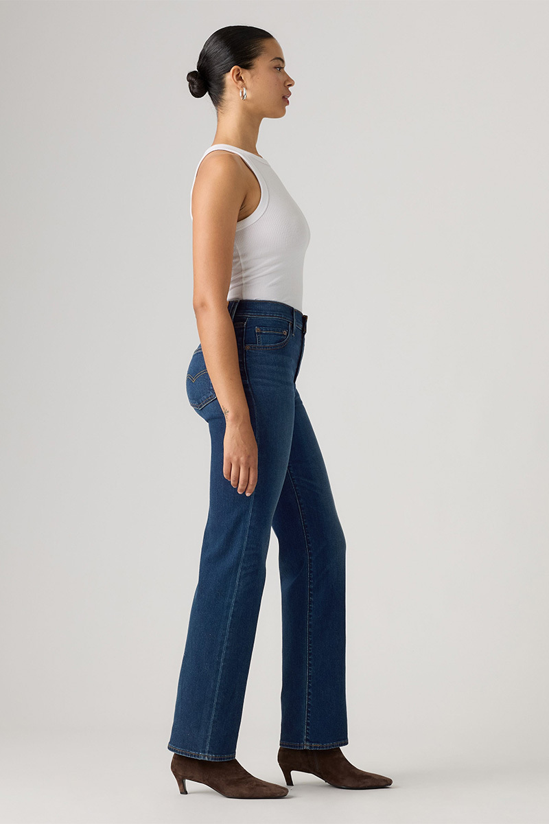 Levi's Γυναικείο Τζιν Παντελόνι 723 HIGH RISE STRAIGHT DARK INDIGO Σκούρο Μπλε