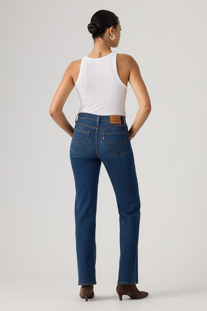 Levi's Γυναικείο Τζιν Παντελόνι 723 HIGH RISE STRAIGHT DARK INDIGO Σκούρο Μπλε