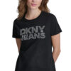 20260716163345_dkny_gynaikeia_mplouza_h7e_blk_clear_dj6t1792_h7e DKNY Γυναικείο T-Shirt Κοντομάνικο Μαύρο/Διάφανο