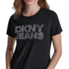 20260716163403_0a395bb8 DKNY Γυναικείο T-Shirt Κοντομάνικο Μαύρο/Διάφανο