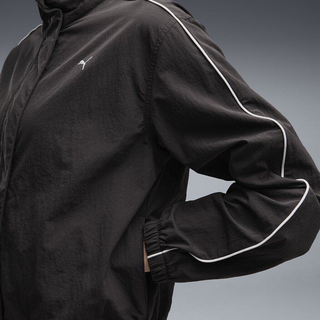 PUMA Γυναικεία Ζακέτα W Tropical Speed Moto Woven Jacket Μαύρη